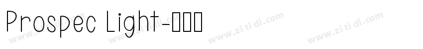 Prospec Light字体转换